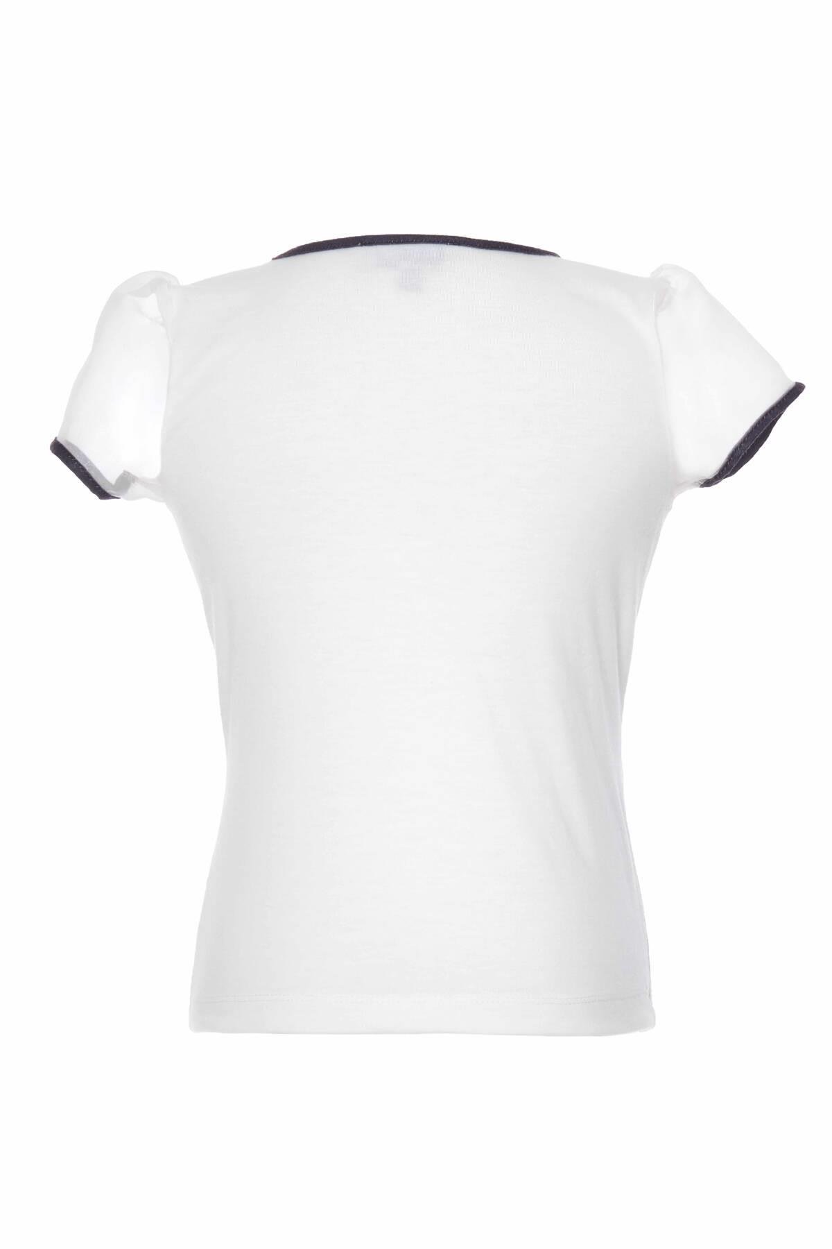 Pamina Kız Çocuk Deniz Temalı Etekli Takım 2-6 Yaş Beyaz