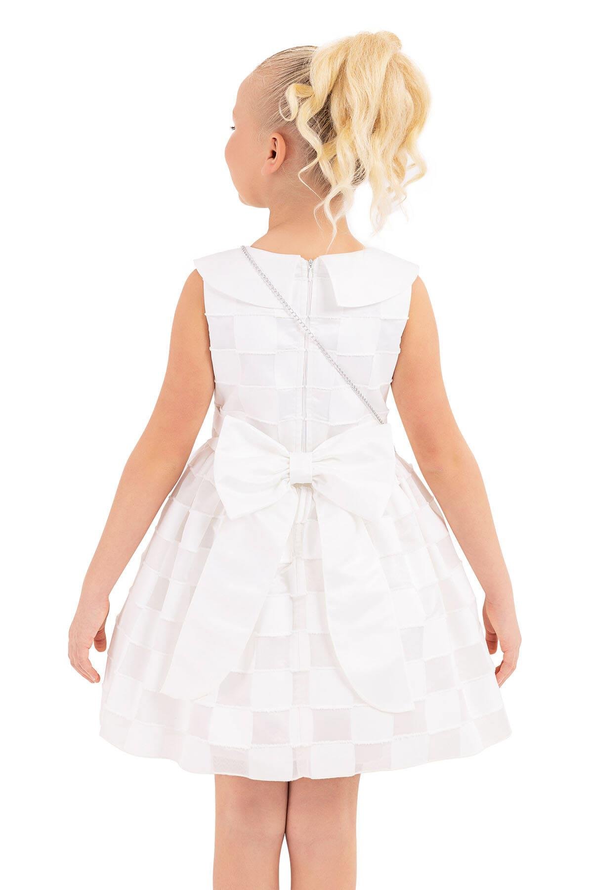 Pamina Kız Çocuk Kolsuz Kesim Elbise 8-12 Yaş Ekru