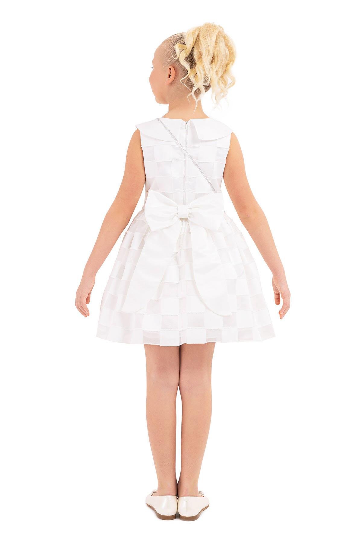 Pamina Kız Çocuk Kolsuz Kesim Elbise 8-12 Yaş Ekru