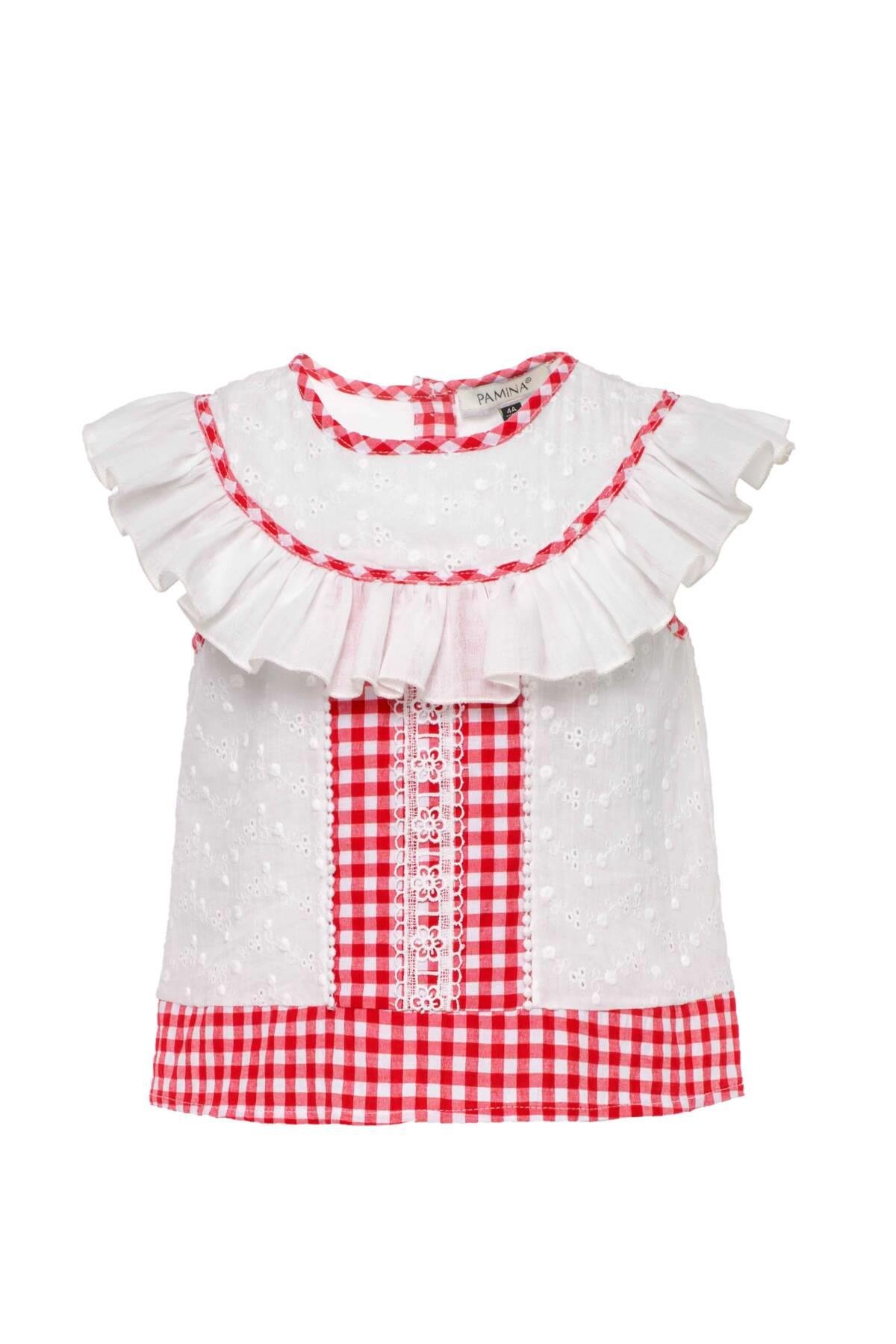 Pamina Kız Çocuk ŞortluTakım 2-6 Yaş Beyaz