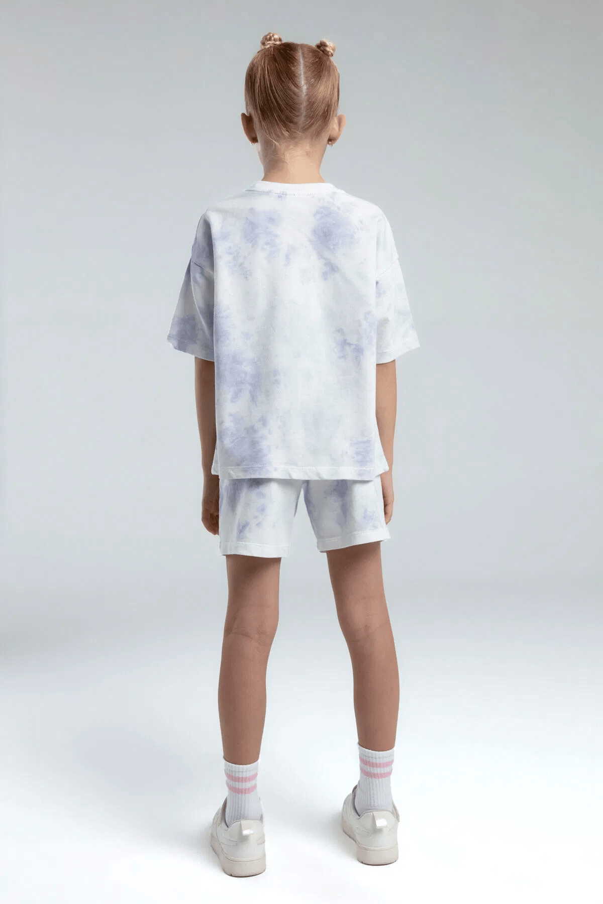 Rolypoly Kız Çocuk Batik Şortlu Takım 2-15 Yaş Lila