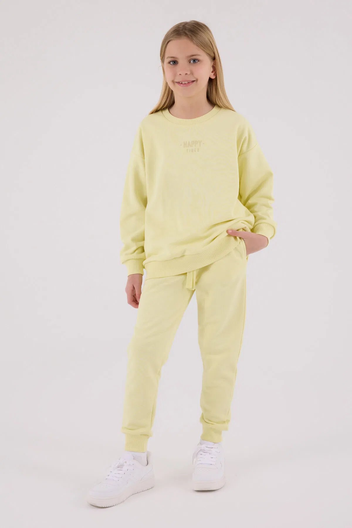 Rolypoly Kız Çocuk Eşofman Takım 2-8 Yaş Sarı