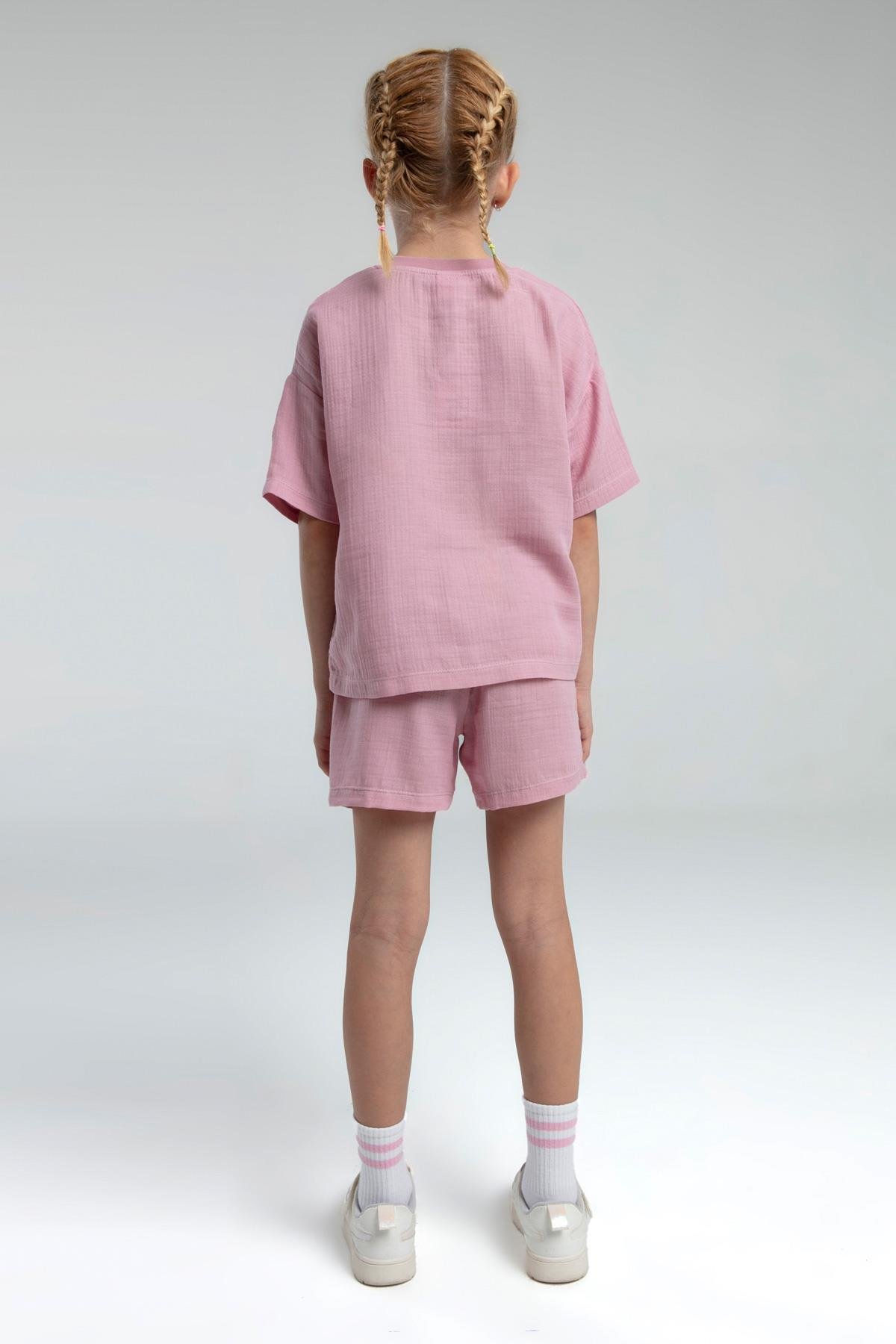 Rolypoly Kız Çocuk Müslin Şortlu Takım 2-8 Yaş G.Kurusu