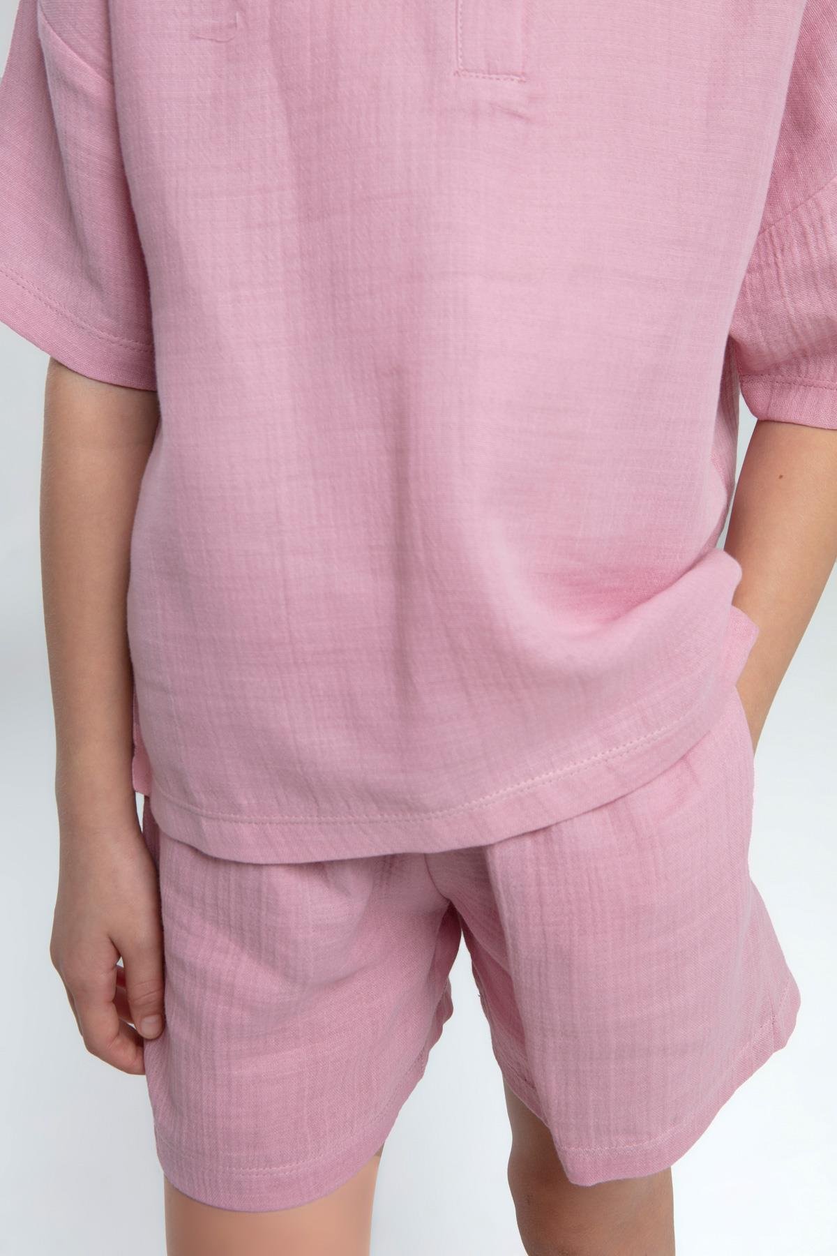 Rolypoly Kız Çocuk Müslin Şortlu Takım 2-8 Yaş G.Kurusu