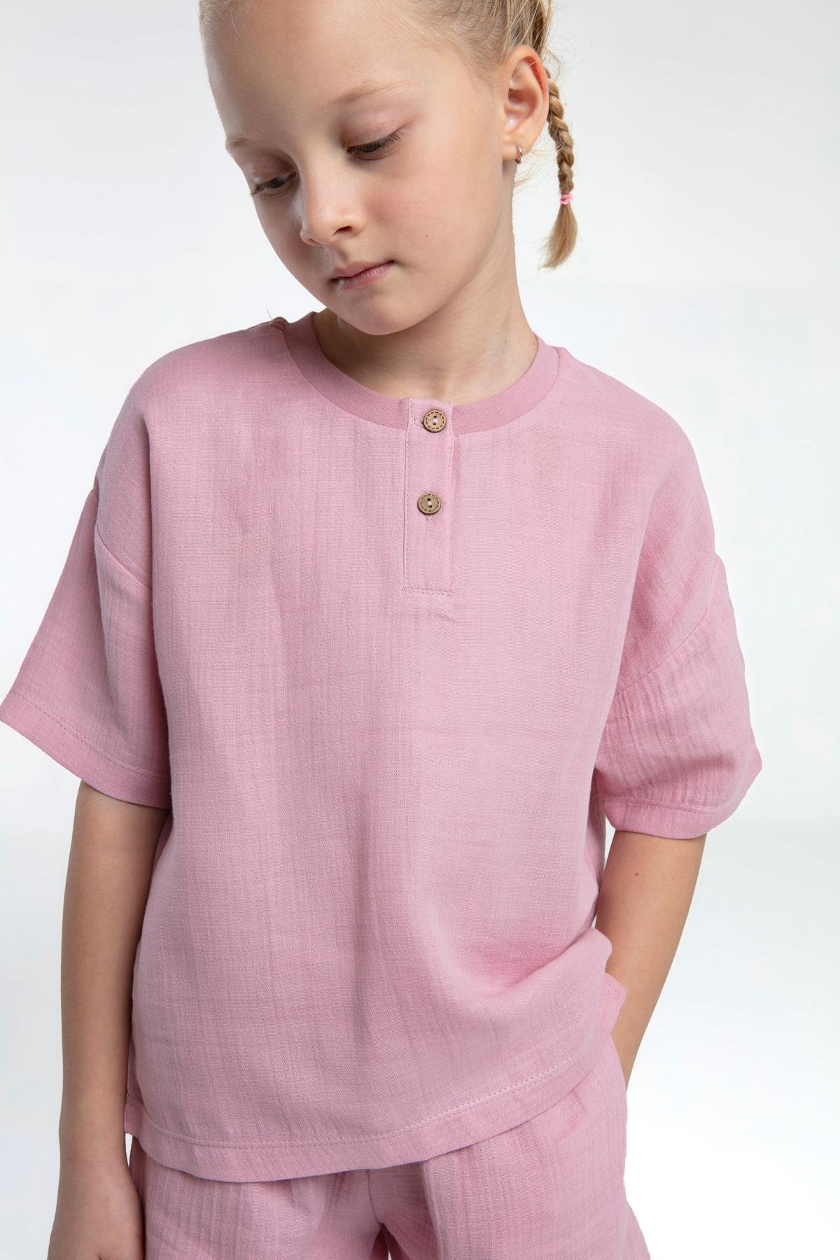 Rolypoly Kız Çocuk Müslin Şortlu Takım 2-8 Yaş G.Kurusu