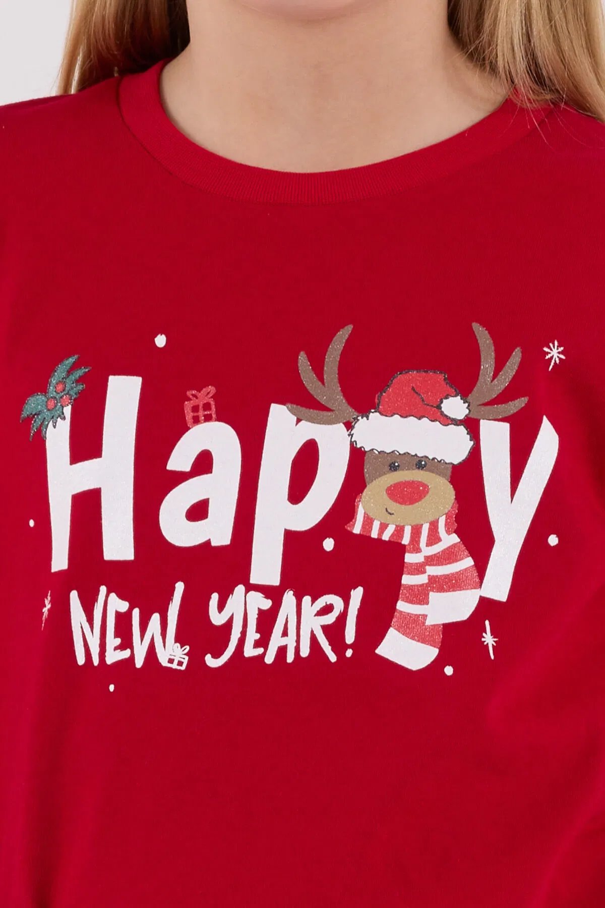 Rolypoly Kız Çocuk Pijama Takım 2-15 Yaş Kırmızı