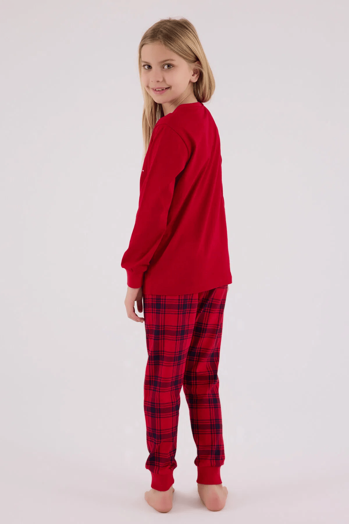 Rolypoly Kız Çocuk Pijama Takım 2-15 Yaş Kırmızı