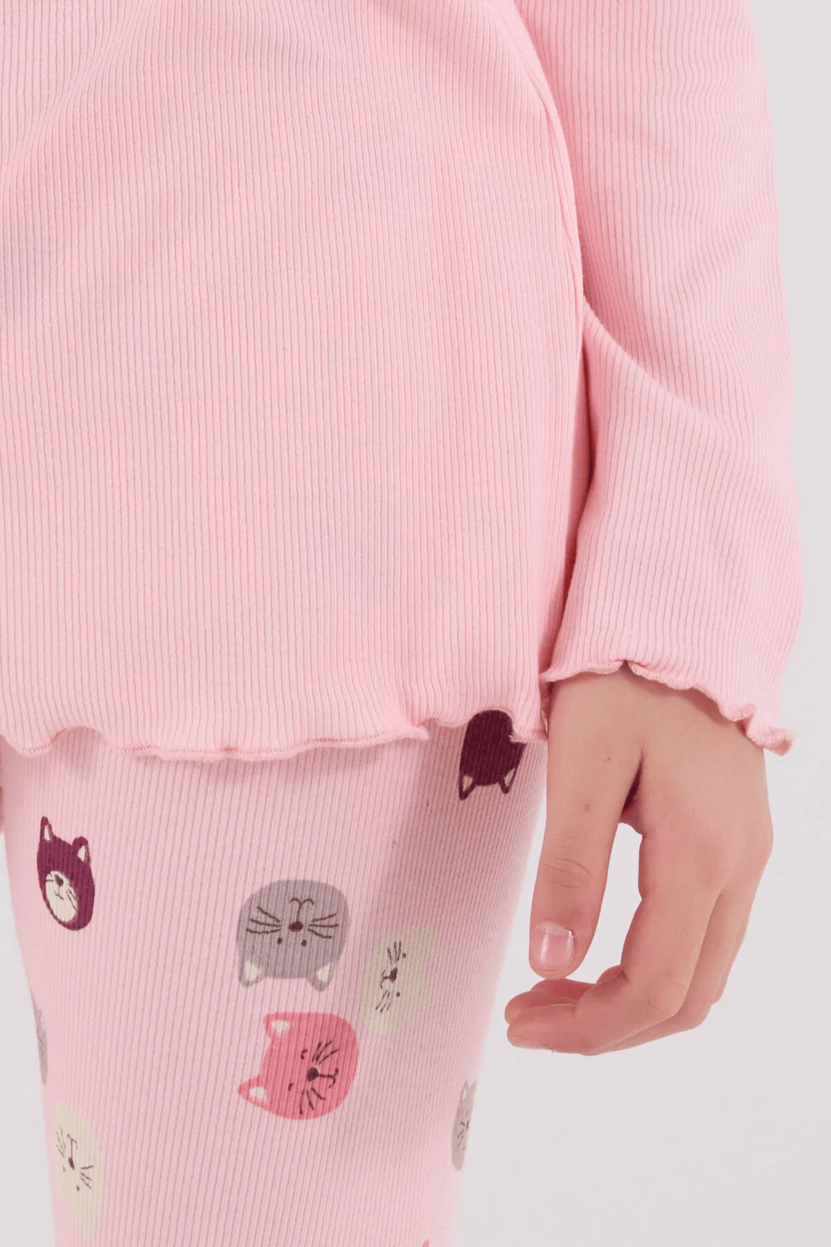 Rolypoly Kız Çocuk Pijama Takım 2-8 Yaş Pembe