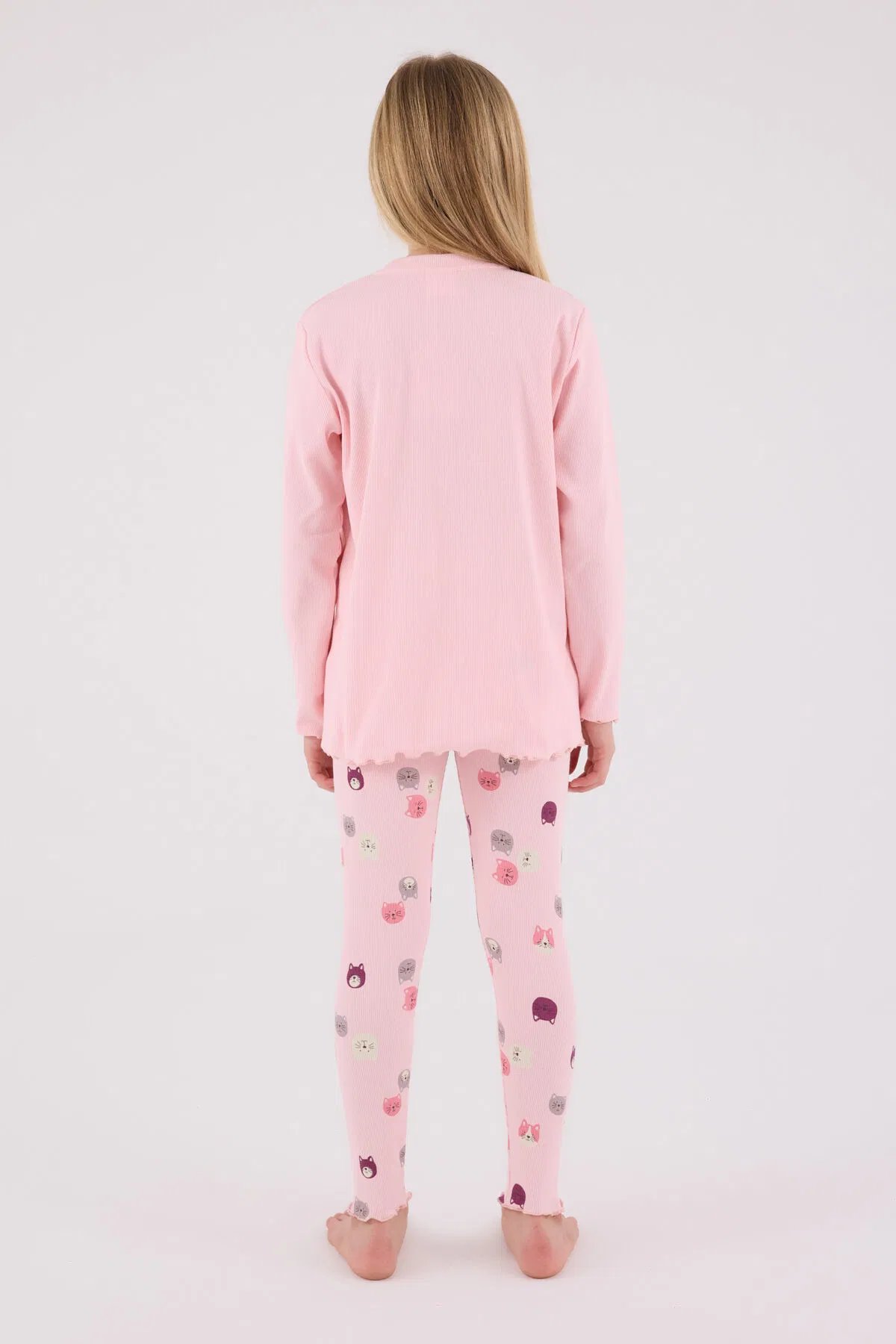 Rolypoly Kız Çocuk Pijama Takım 2-8 Yaş Pembe