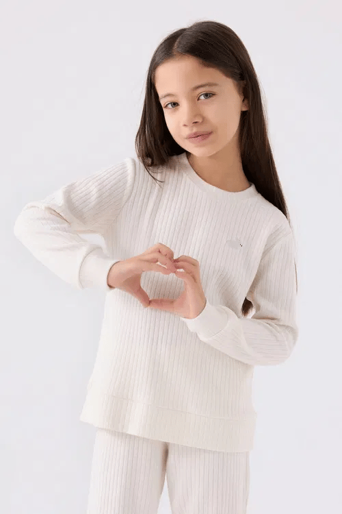 RP3464-2 FİTİLLİ PİJAMA TAKIMI 2/8 KIZ ROLLY TAŞ