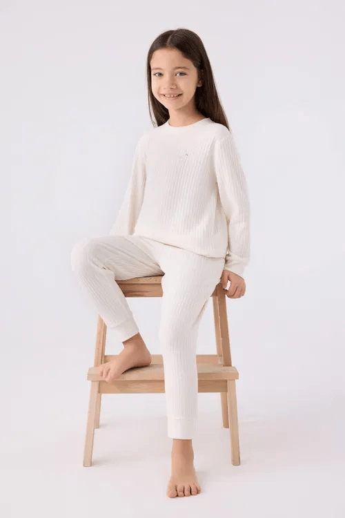 RP3464-2 FİTİLLİ PİJAMA TAKIMI 2/8 KIZ ROLLY TAŞ