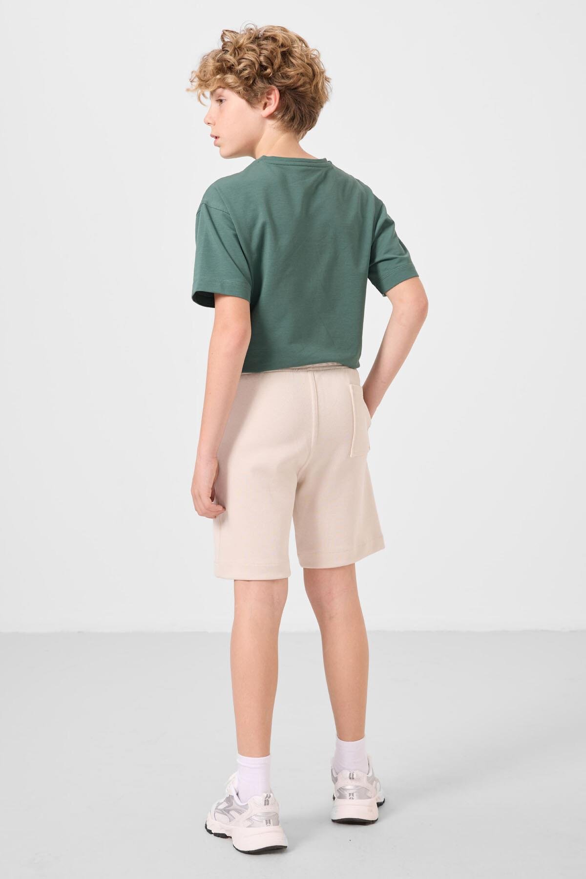 Tommylife Erkek Çocuk Pamuklu Şort 7-15 Yaş Bej