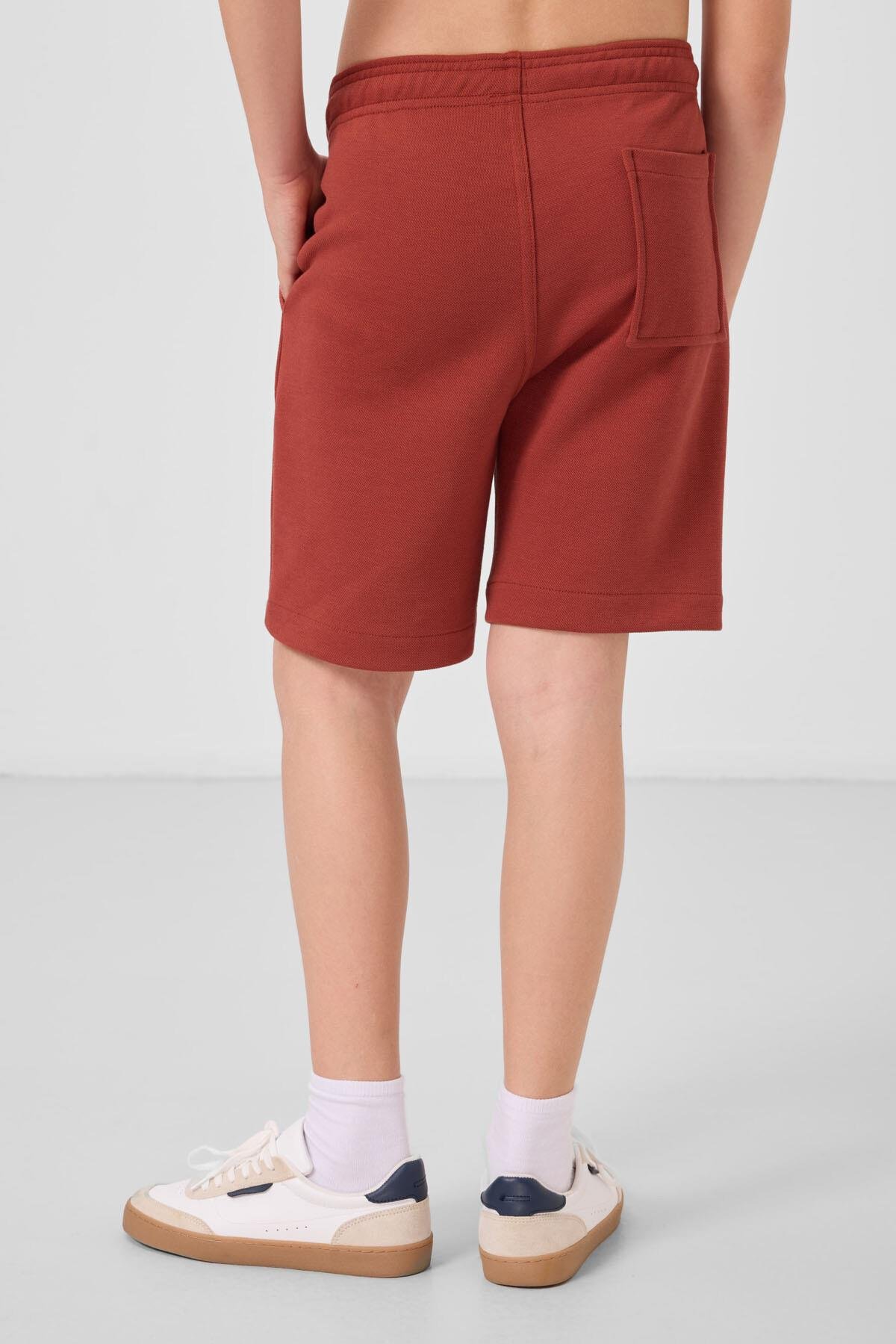 Tommylife Erkek Çocuk Pamuklu Şort 7-15 Yaş Kiremit