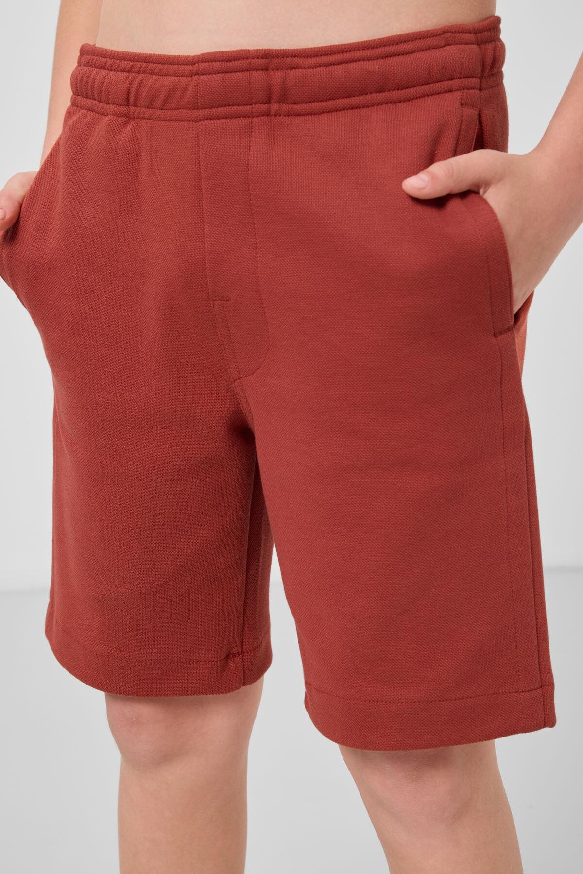 Tommylife Erkek Çocuk Pamuklu Şort 7-15 Yaş Kiremit