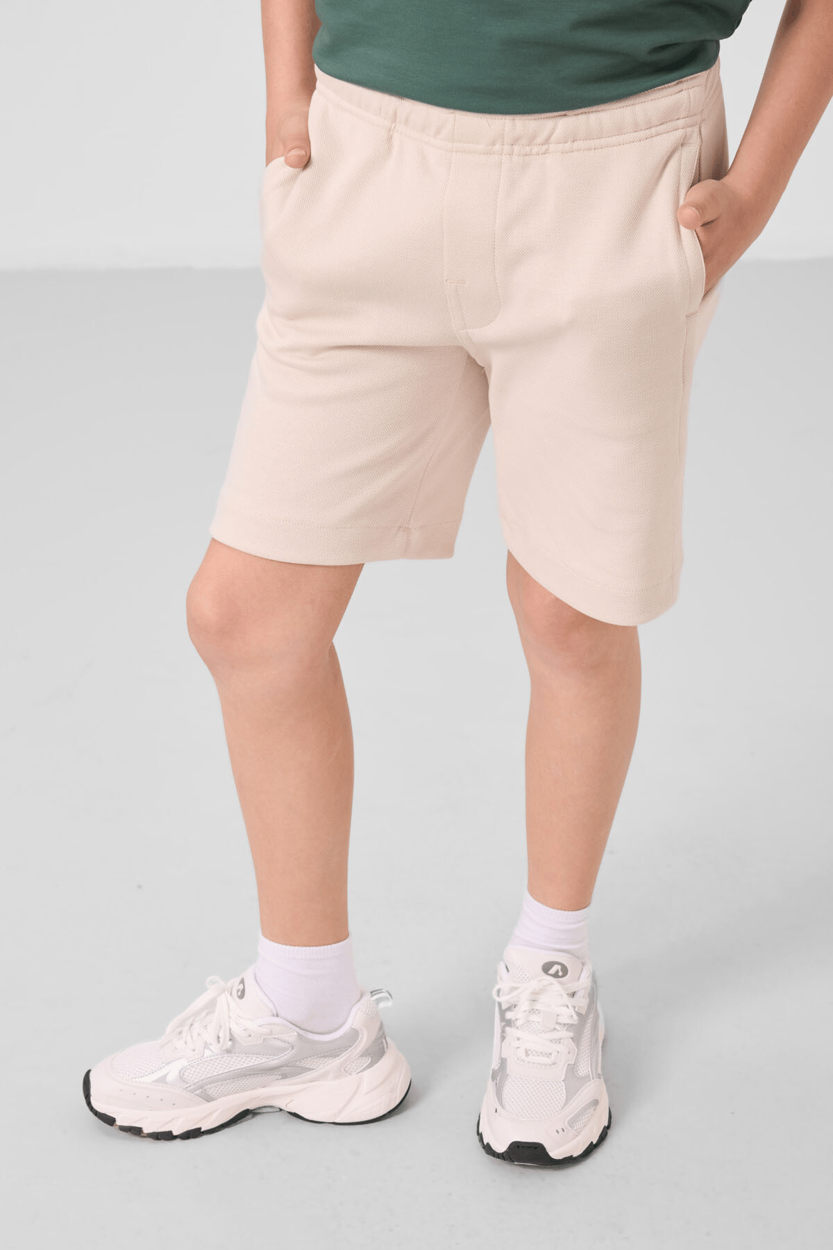 Tommylife Erkek Çocuk Pamuklu Şort 7-15 Yaş Bej