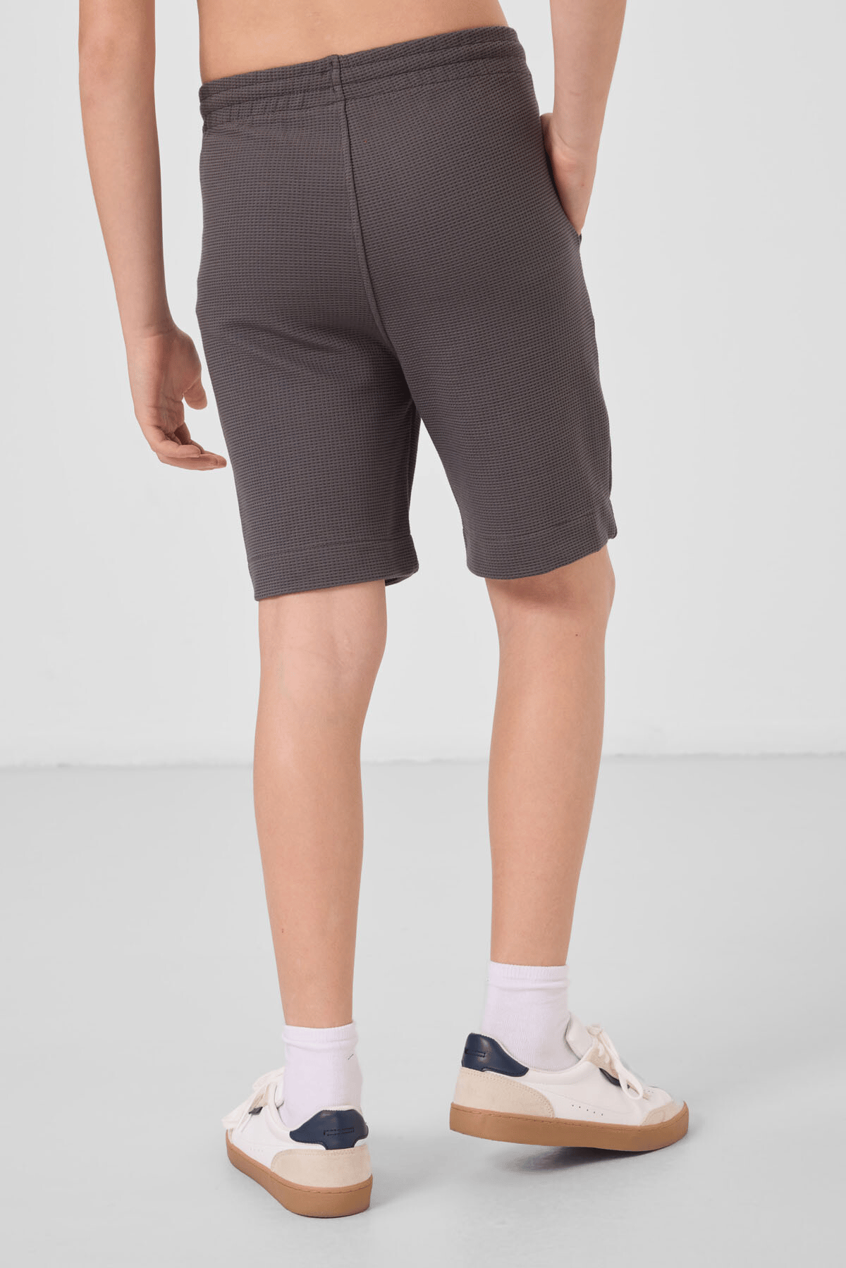 Tommylife Erkek Çocuk Pamuklu Şort 7-15 Yaş Gri