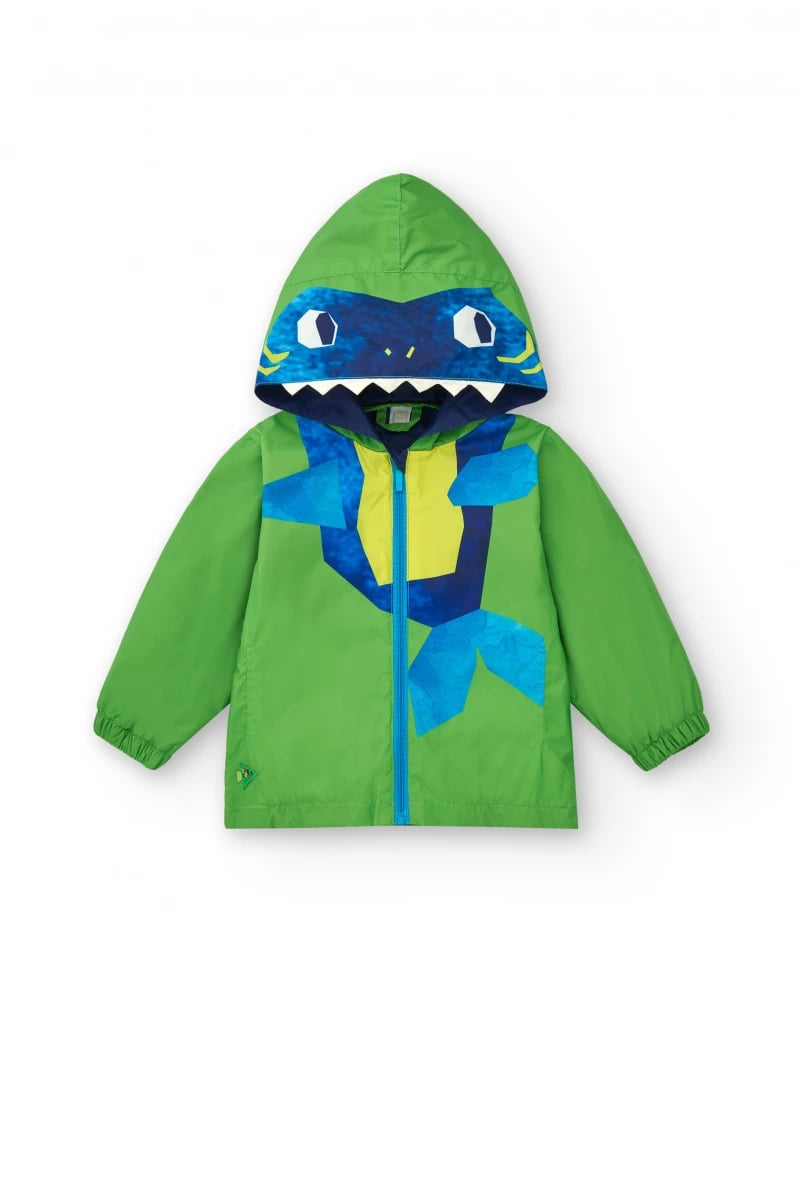 Tuc Tuc Erkek Çocuk Köpek Balığı Desenli Yağmurluk 4-7 Yaş Yeşil