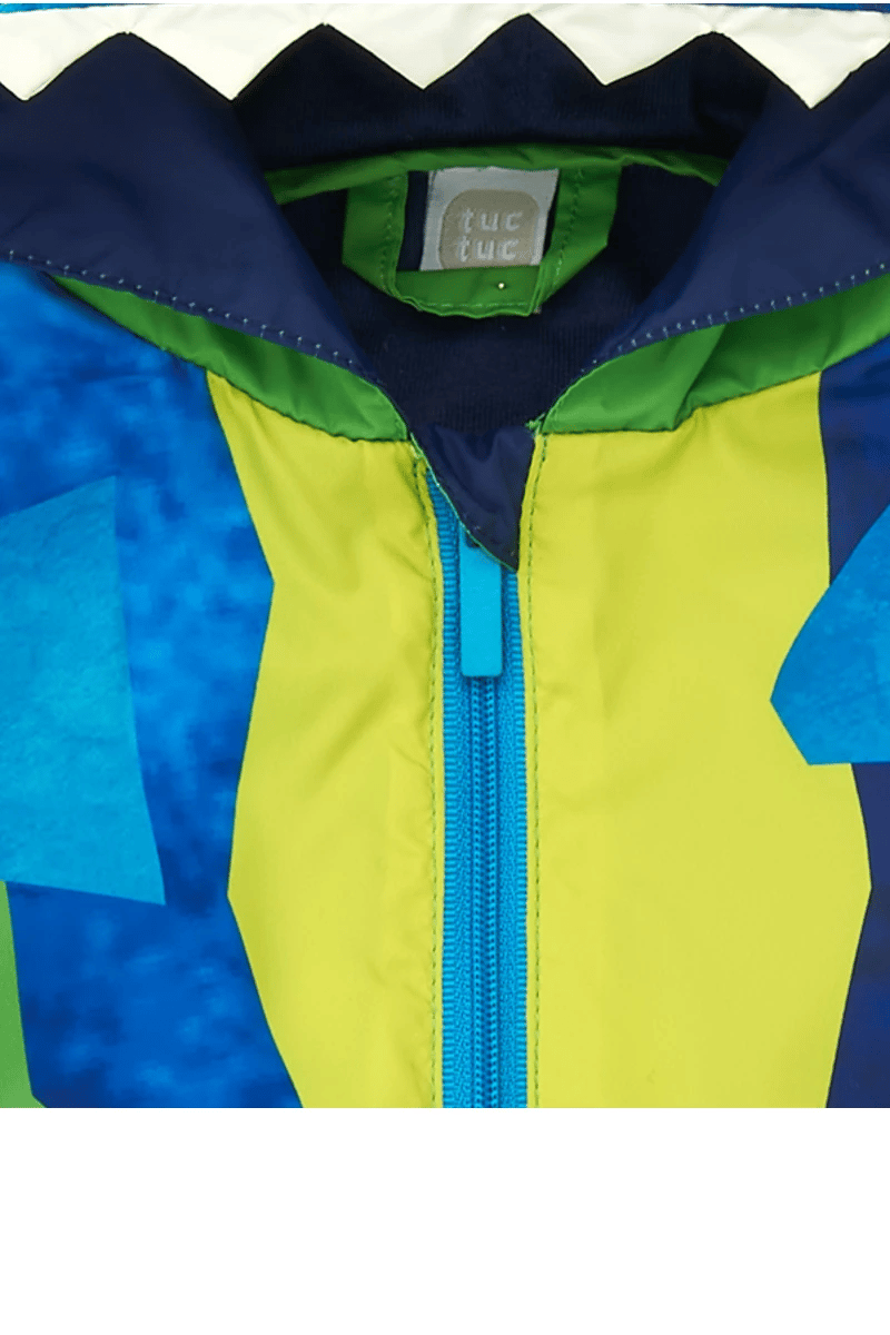 Tuc Tuc Erkek Çocuk Köpek Balığı Desenli Yağmurluk 4-7 Yaş Yeşil