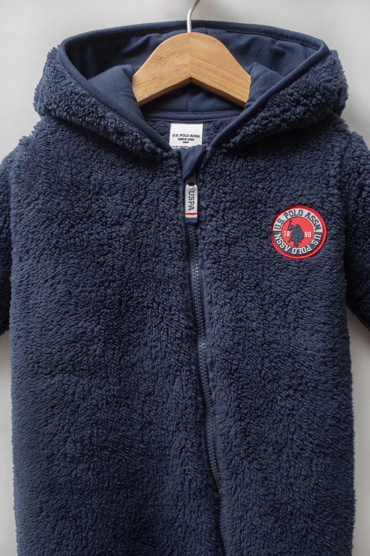 U.S Polo Erkek Bebek Patiksiz Tulum 3-18 Ay Lacivert