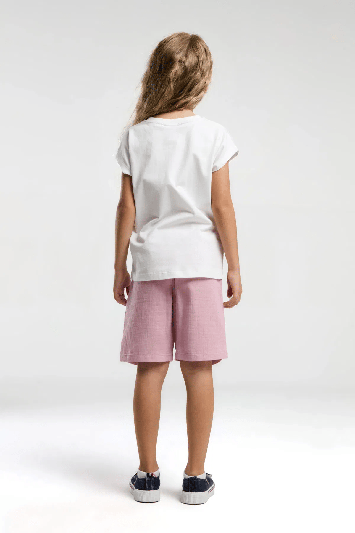 U.S Polo Kız Çocuk Şortlu Takım 4-15 Yaş Beyaz