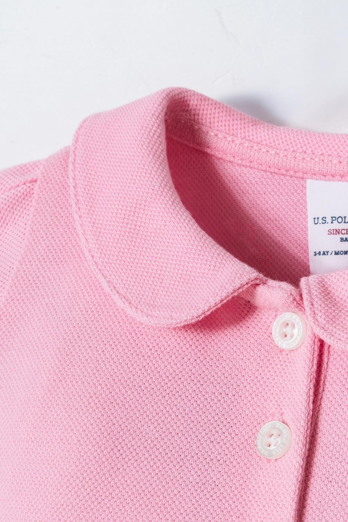 U.S. Polo Assn Kız Bebek Tulum  6-36 Ay Pembe