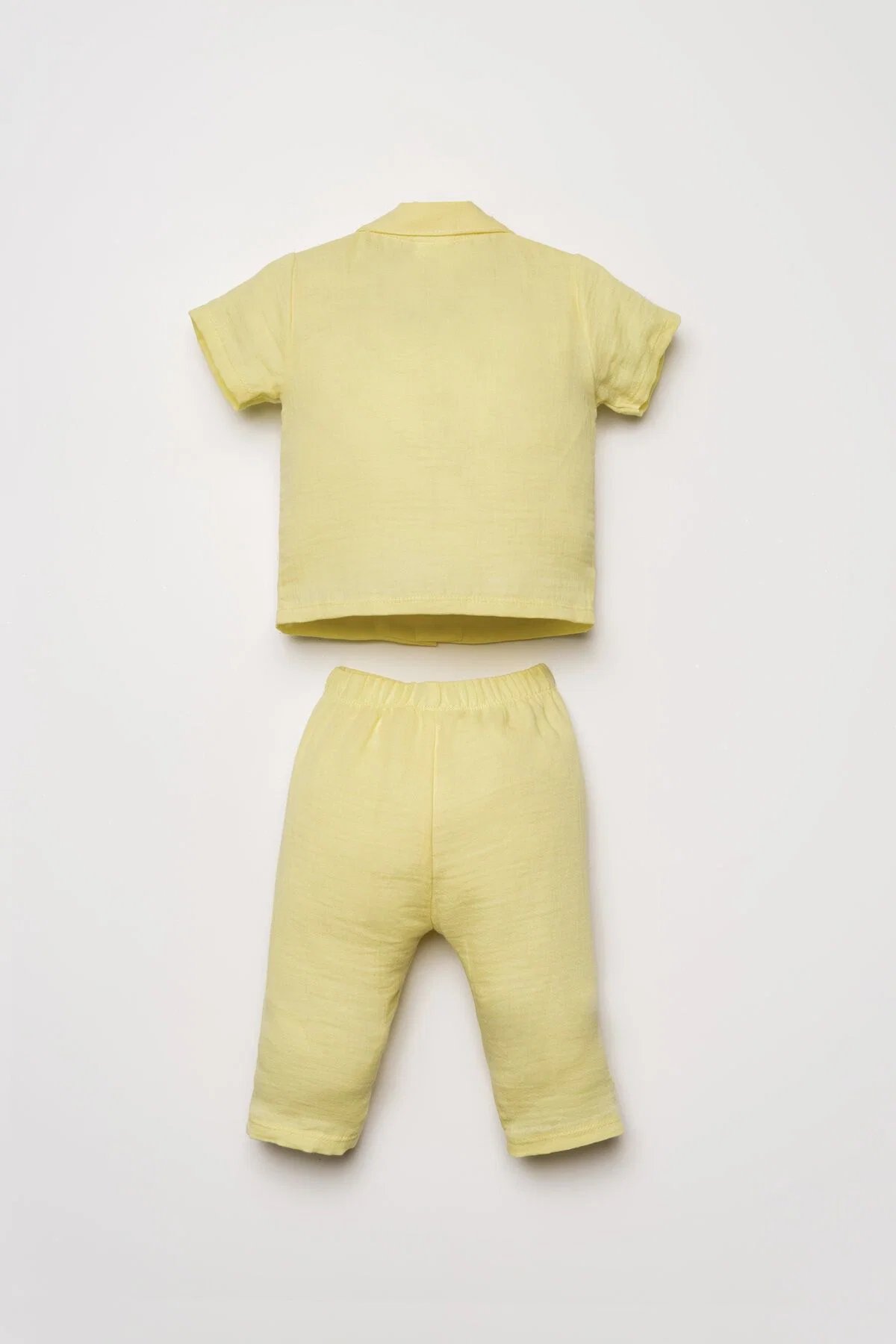 U.S. Polo Assn Kız Bebek Müslin Pantolonlu Takım 6-36 Ay Sarı