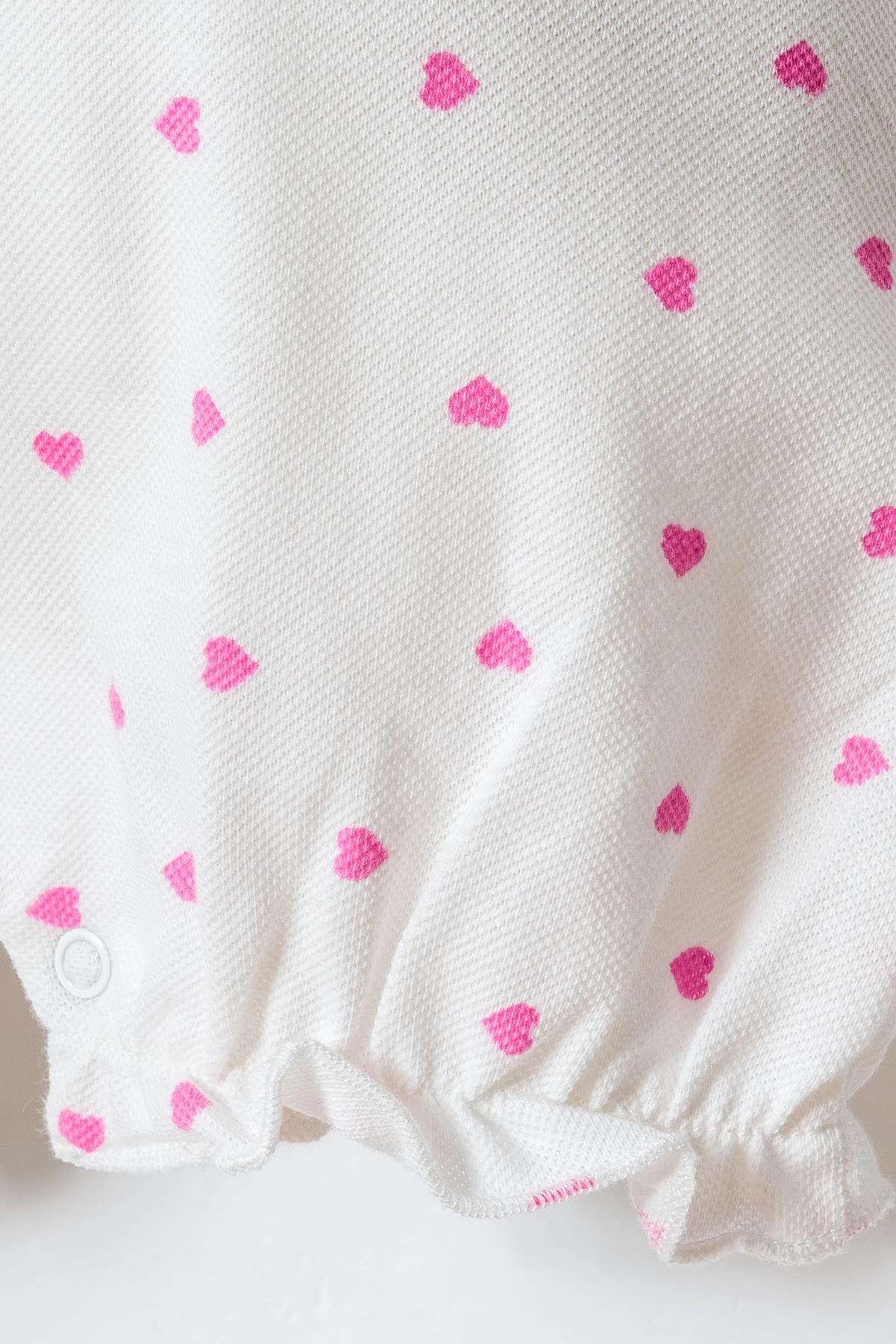 U.S. Polo Assn Kız Bebek Tulum  6-36 Ay Beyaz