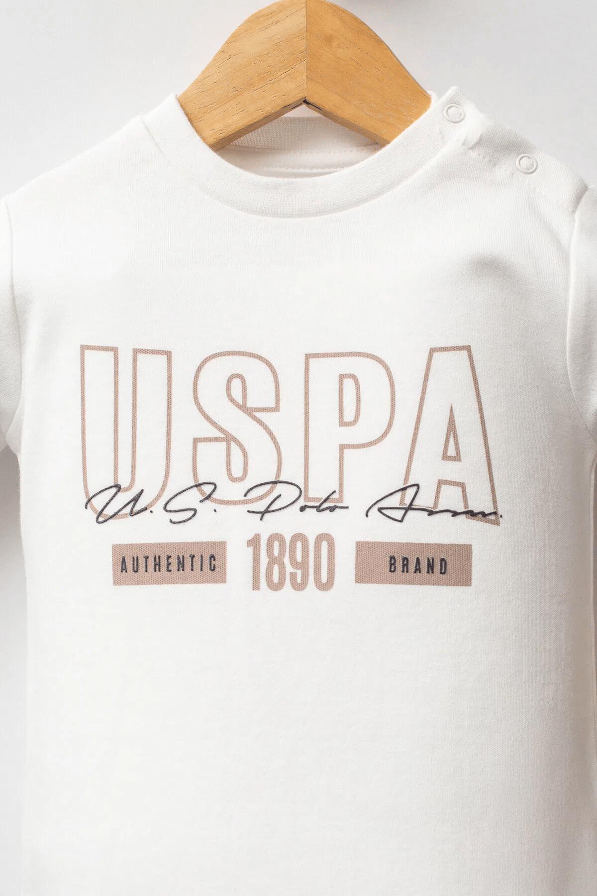 U.S. Polo Assn Erkek Bebek Takım 6-36 Ay Bej