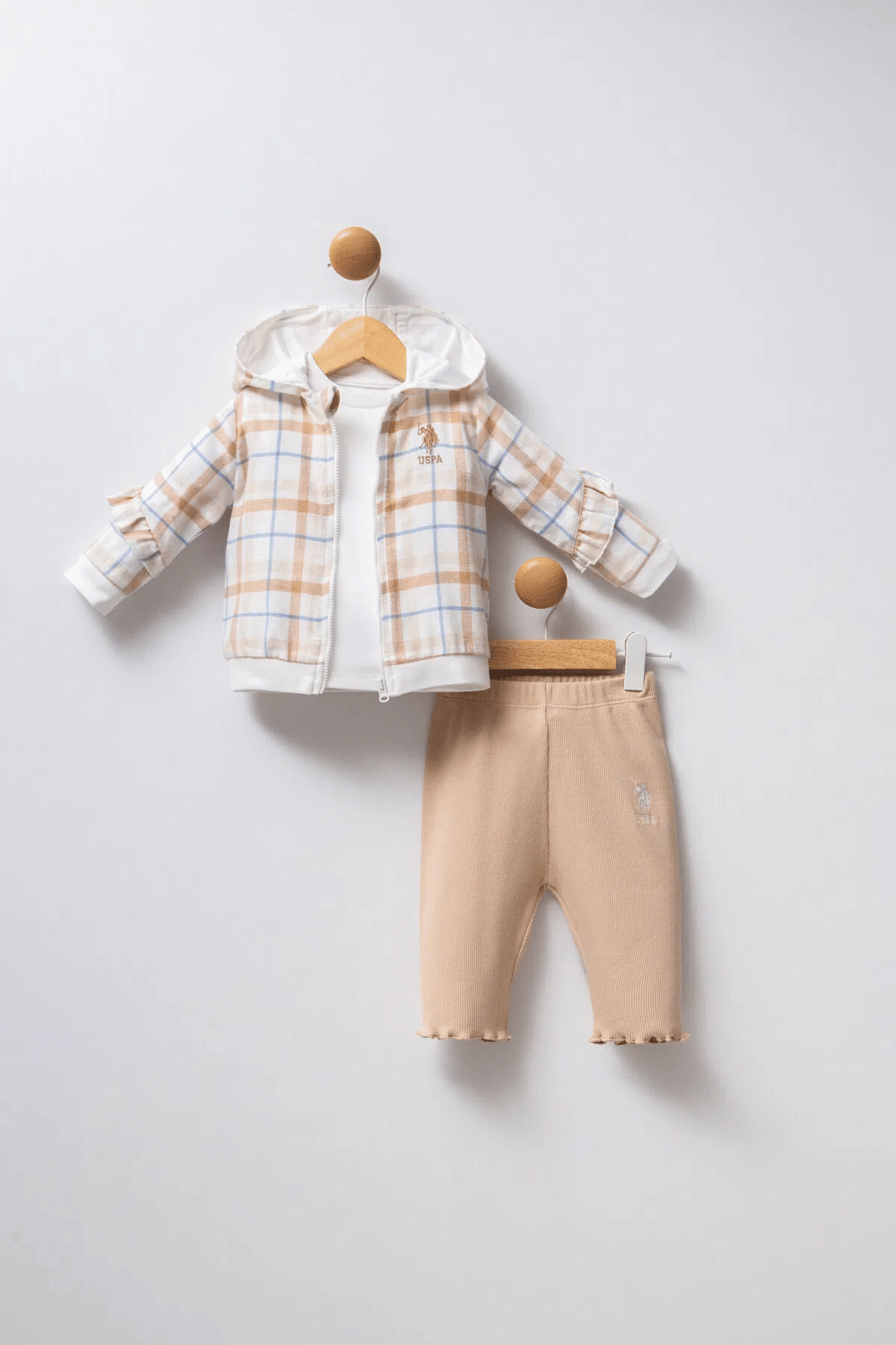 U.S. Polo Assn Kız Bebek Takım 6-36 Ay Beyaz