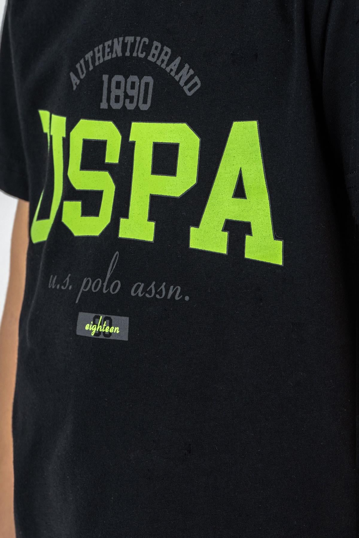 U.S. Polo Assn Erkek Çocuk Şortlu Takım  4-8 Yaş Siyah