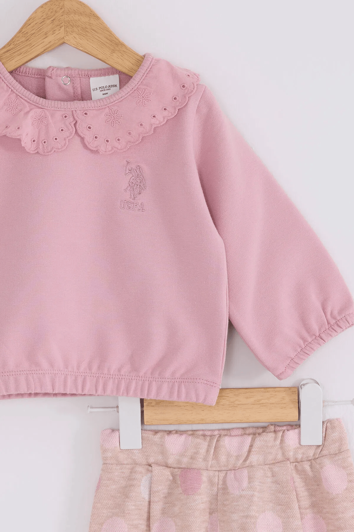 U.S. Polo Assn Kız Bebek Takım 6-36 Ay Pembe