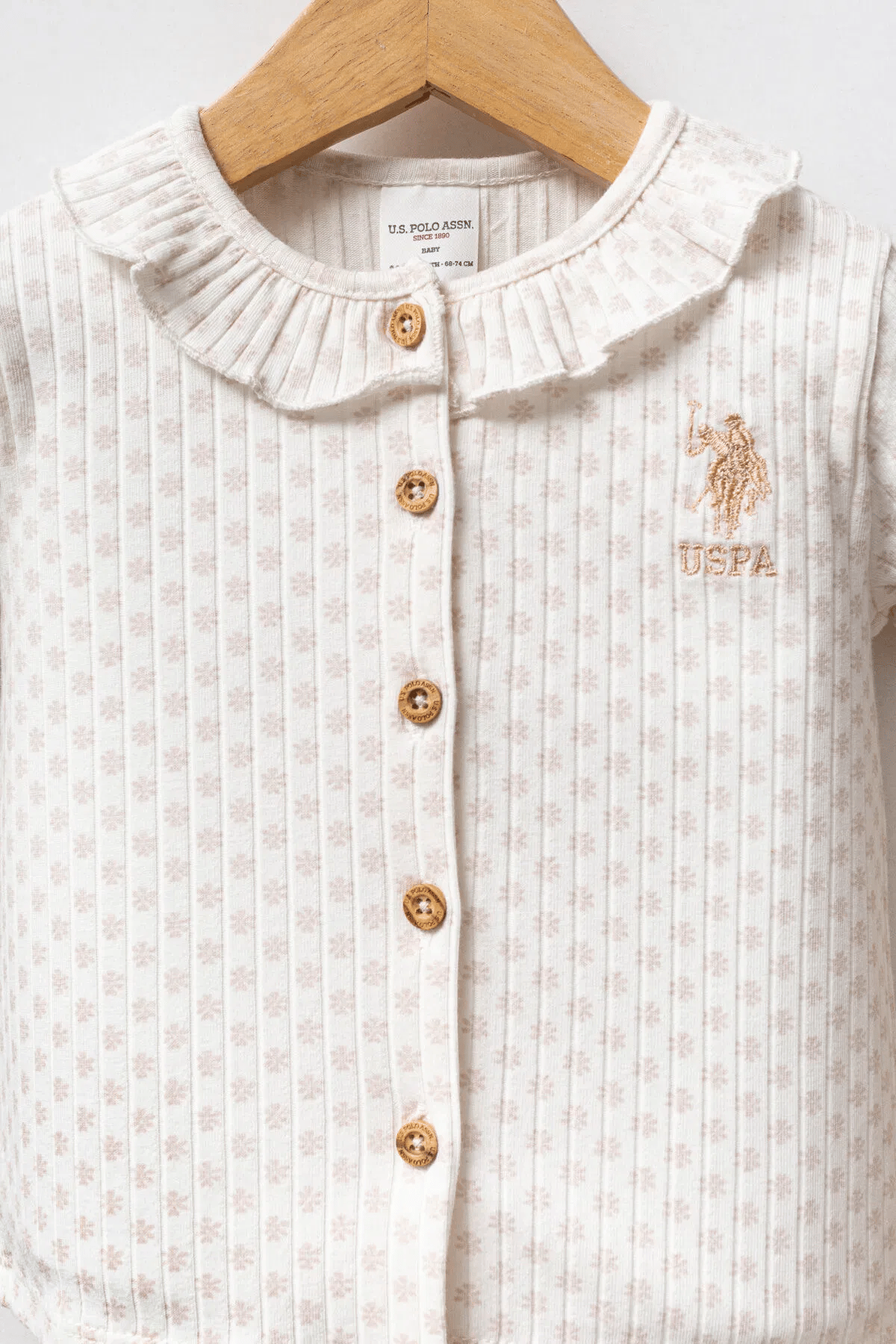 U.S. Polo Assn Kız Bebek Takım 6-36 Ay Bej