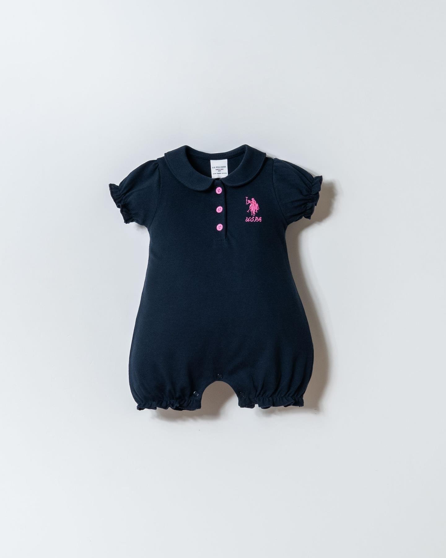 U.S. Polo Assn Kız Bebek Tulum  6-36 Ay Lacivert