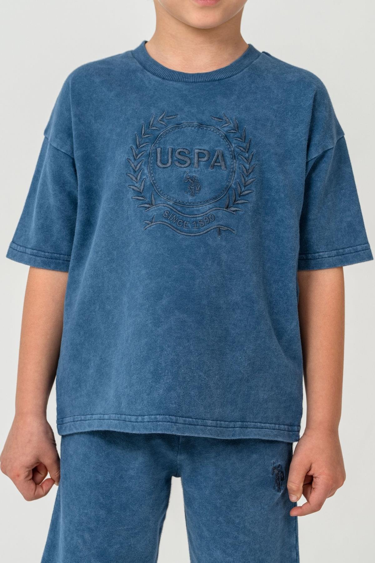 U.S. Polo Assn Erkek Çocuk Şortlu Takım  4-15 Yaş İndigo