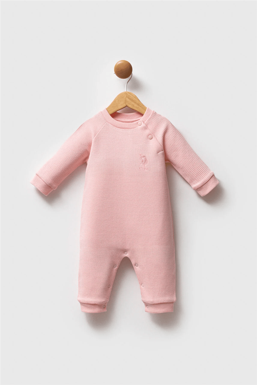 U.S. Polo Assn. Kız Bebek  Regular Fit Tulum 3-18 Ay Pembe