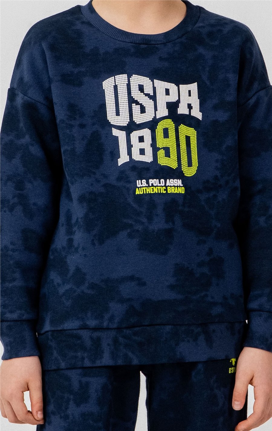 U.S. Polo Assn. Erkek Çocuk Baskılı EşofmanTakım 4-14 Yaş İndigo