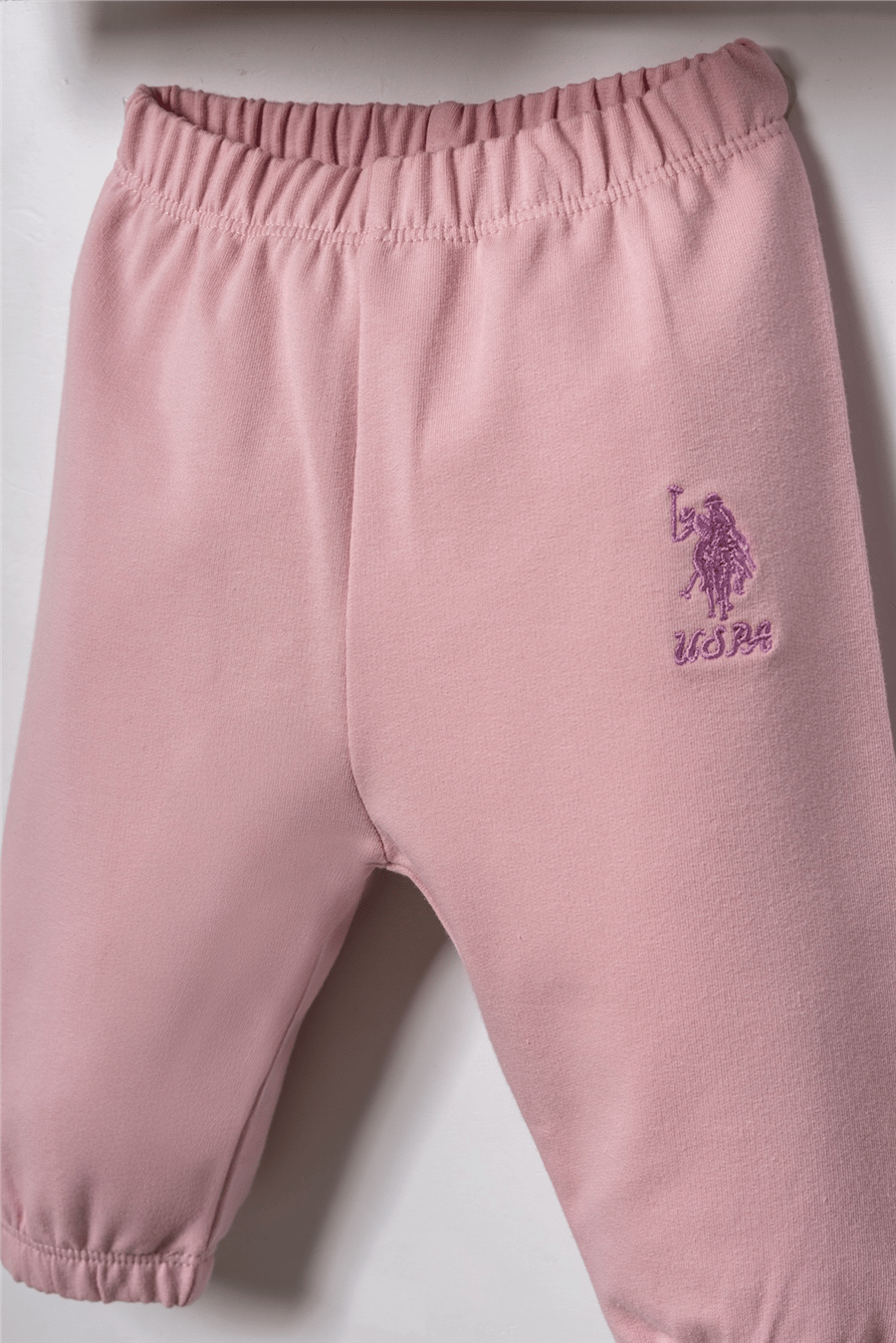 U.S. Polo Assn. Nakışlı Kız Bebek EşofmanTakım 6-36 Ay Ekru