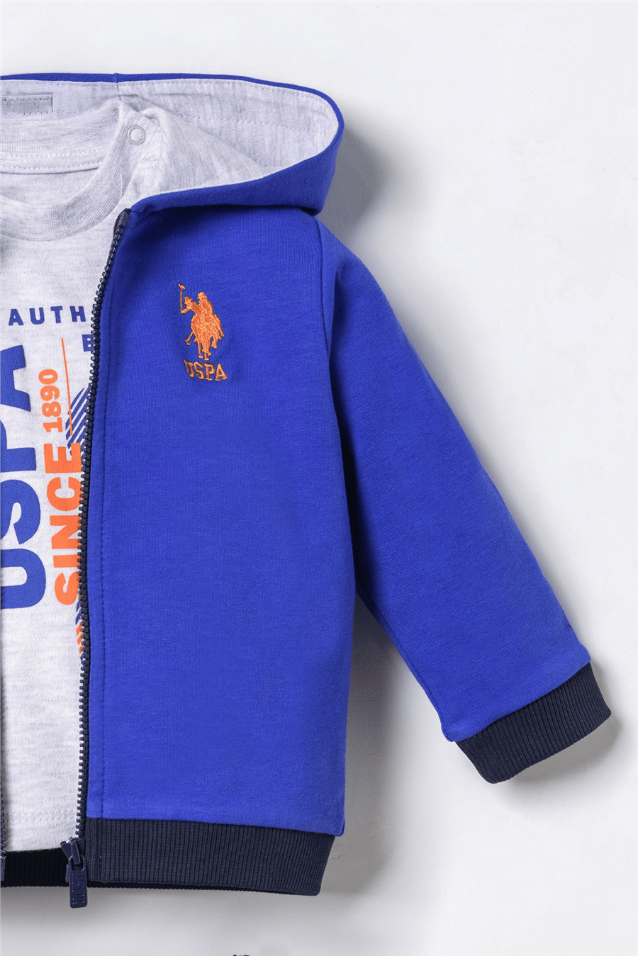 U.S. Polo Assn. Erkek Bebek Baskılı Takım 6-36 Ay Mavi