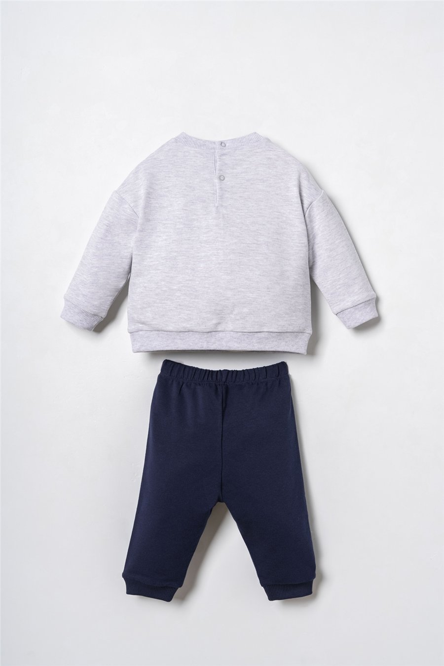 U.S. Polo Assn. Baskılı Erkek Bebek Eşofman Takım 6-36 Ay Gri
