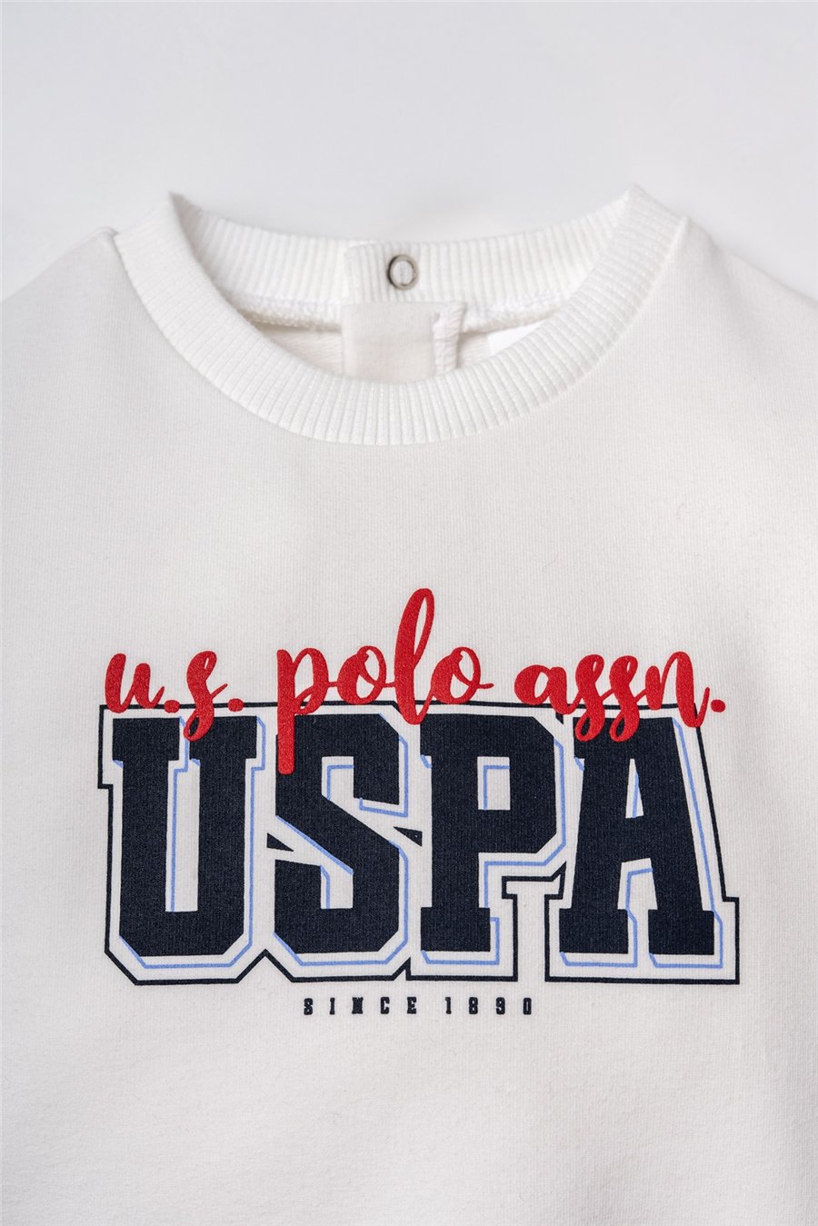U.S. Polo Assn. Erkek Bebek Eşofman Takım 6-36 Ay Beyaz
