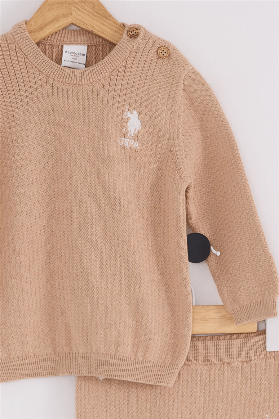U.S. Polo Assn. Kız Bebek Kışlık Regular Fit Takımı 0-12 Ay Kahverengi