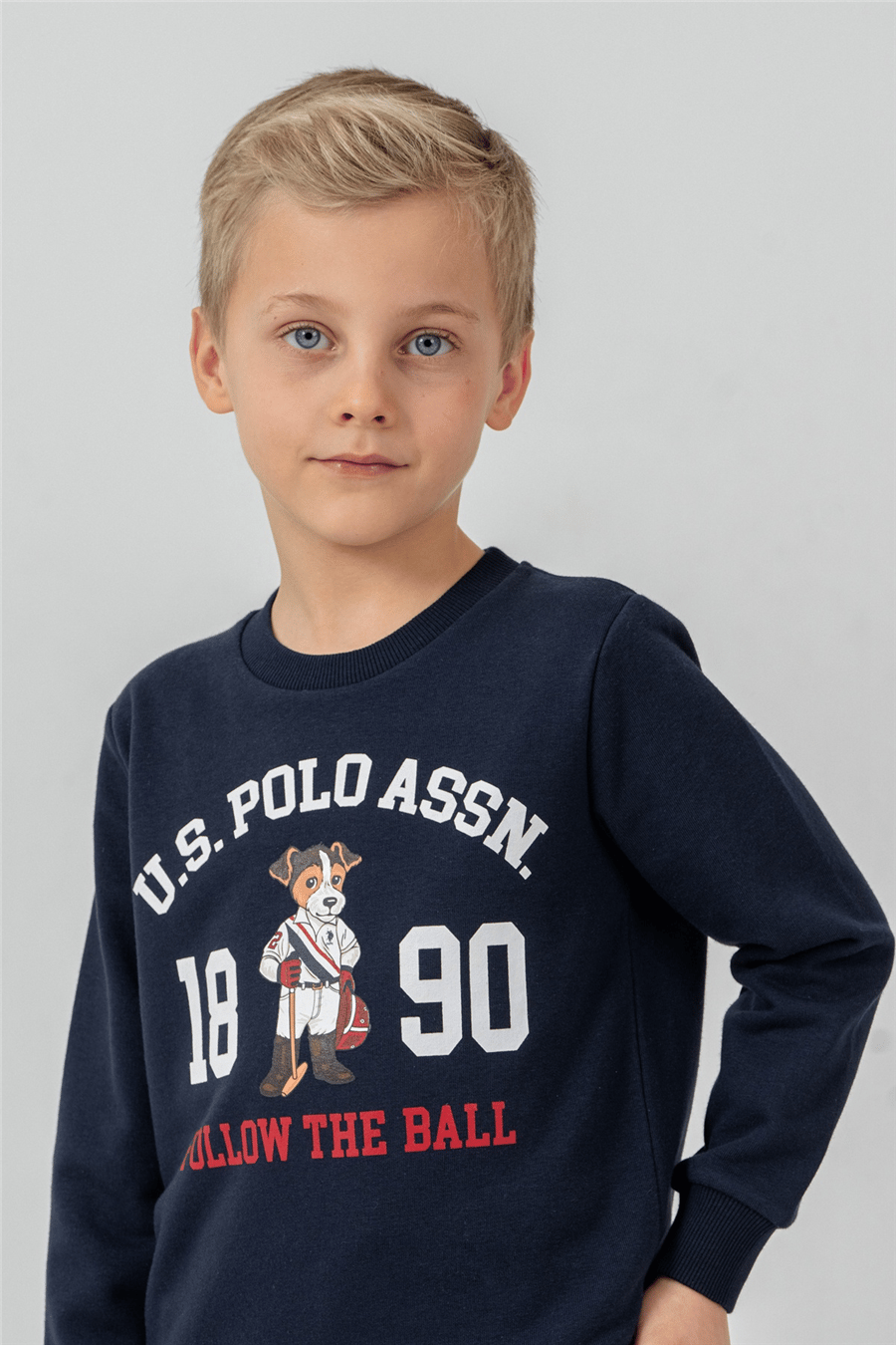 U.S. Polo Assn.Erkek Çocuk Baskılı EşofmanTakım 9-14 Yaş Lacivert