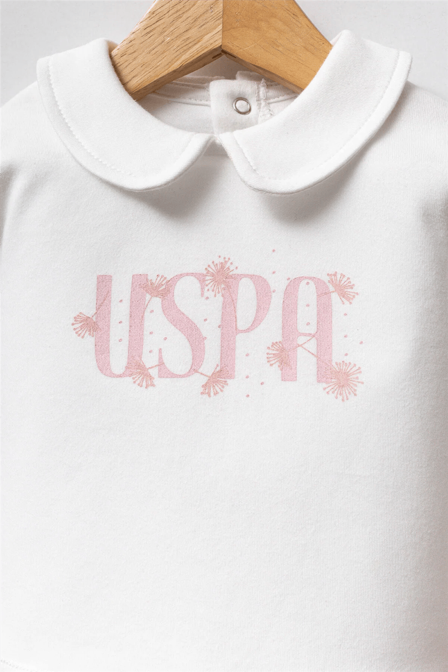 U.S. Polo Assn. Kız Bebek  Regular Fit Takım 03-9 Ay Beyaz