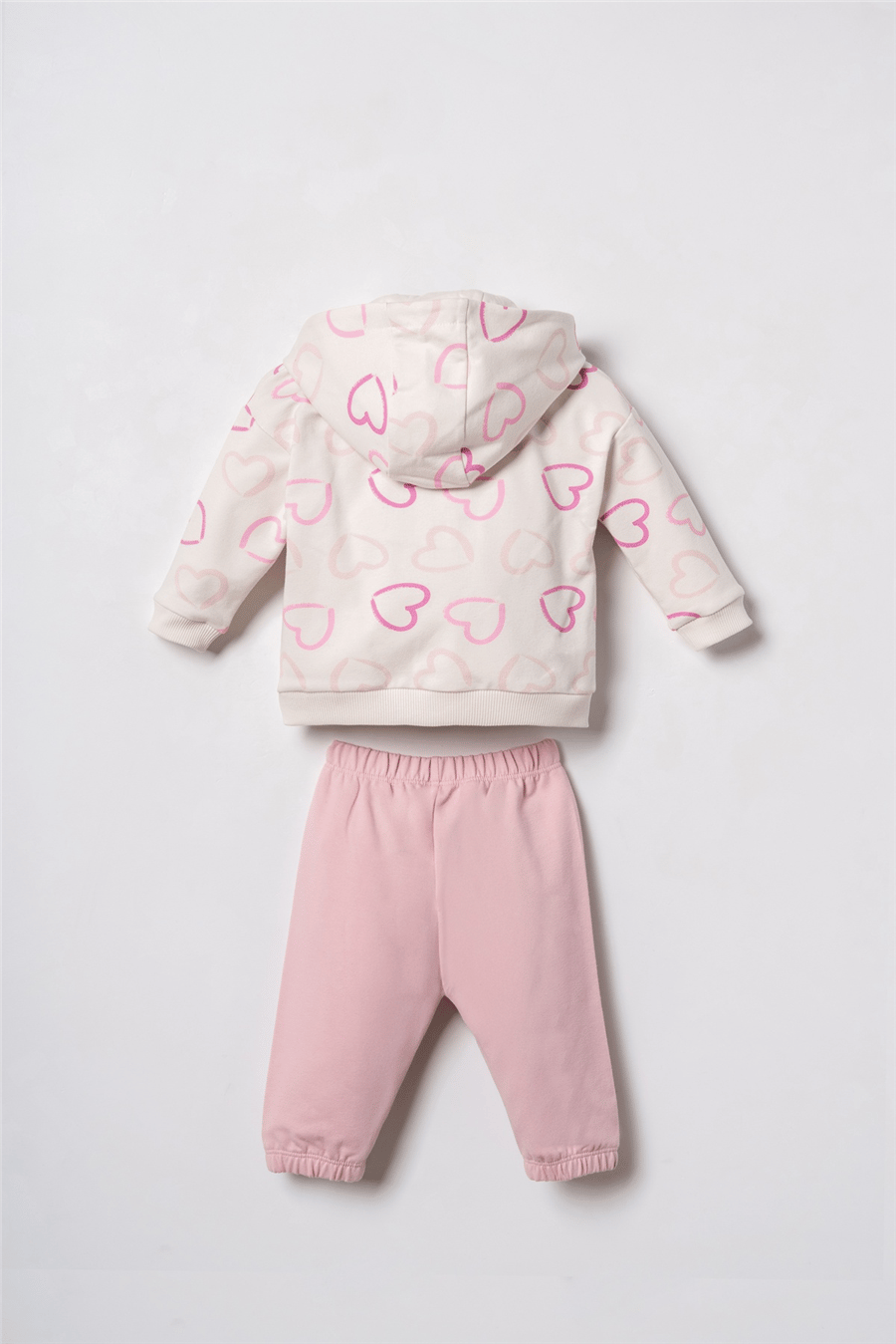 U.S. Polo Assn. Nakışlı Kız Bebek EşofmanTakım 6-36 Ay Ekru