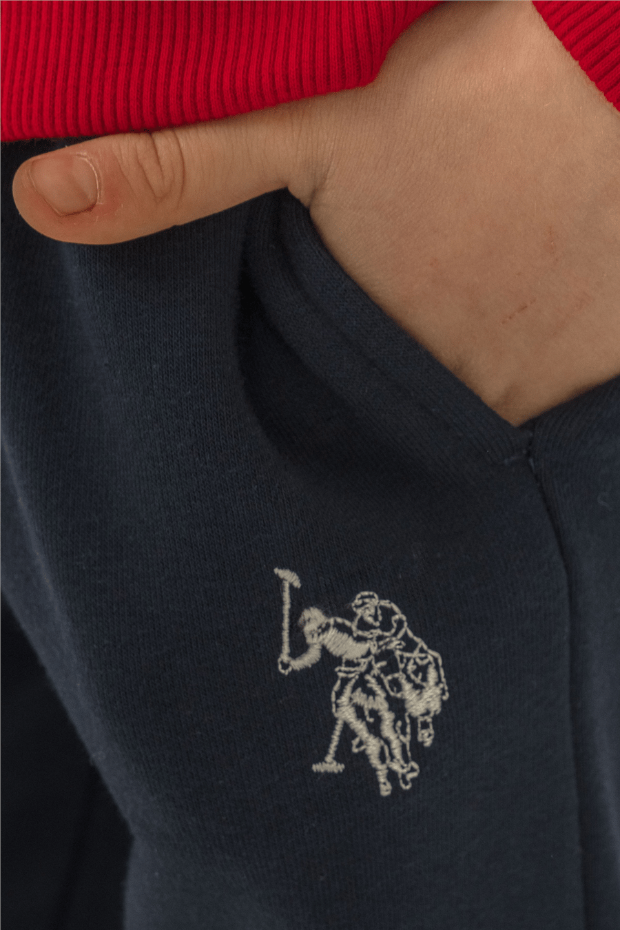 U.S. Polo Assn. Erkek Çocuk Baskılı EşofmanTakım 9-14 Yaş Kırmızı