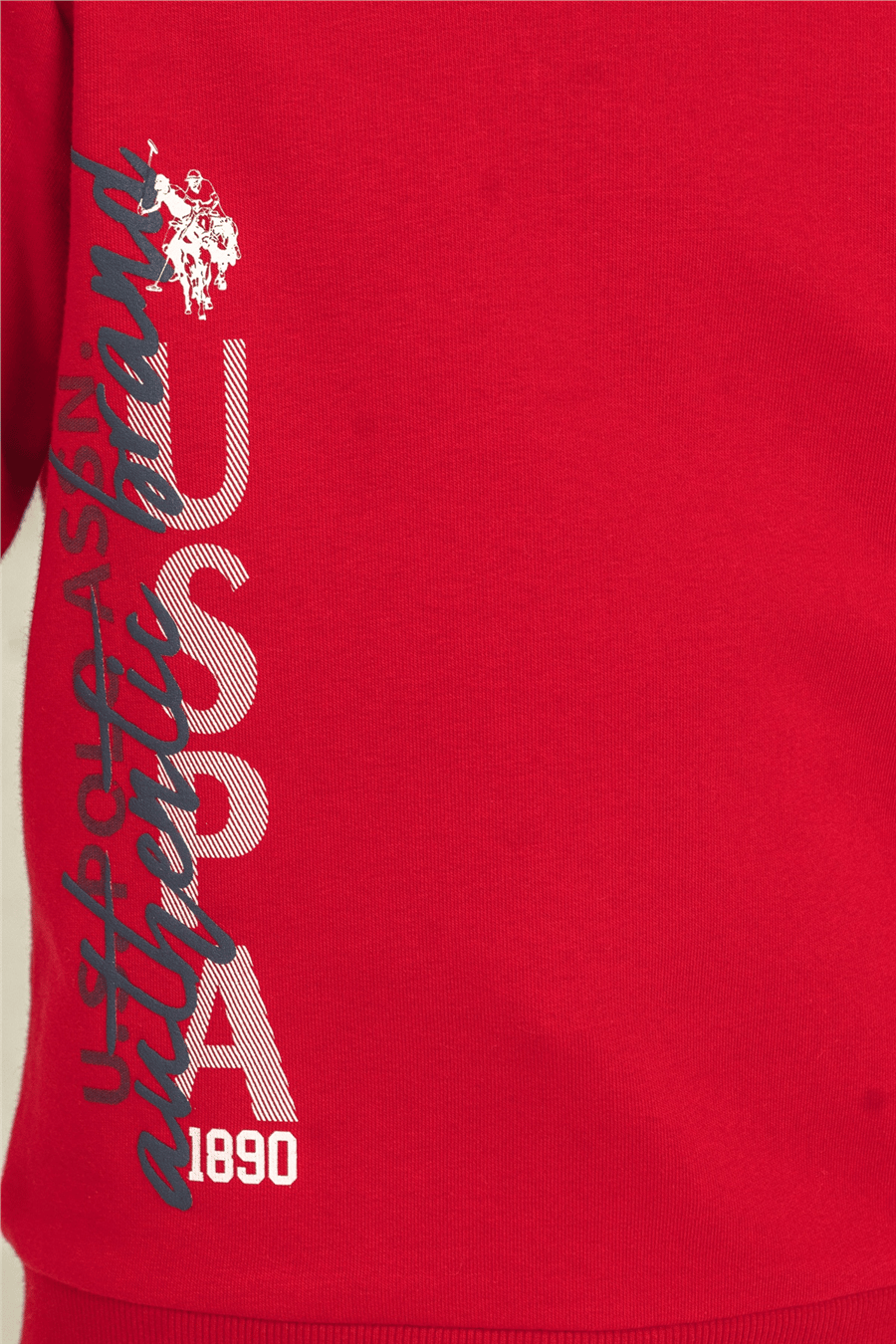 U.S. Polo Assn. Erkek Çocuk Baskılı EşofmanTakım 9-14 Yaş Kırmızı