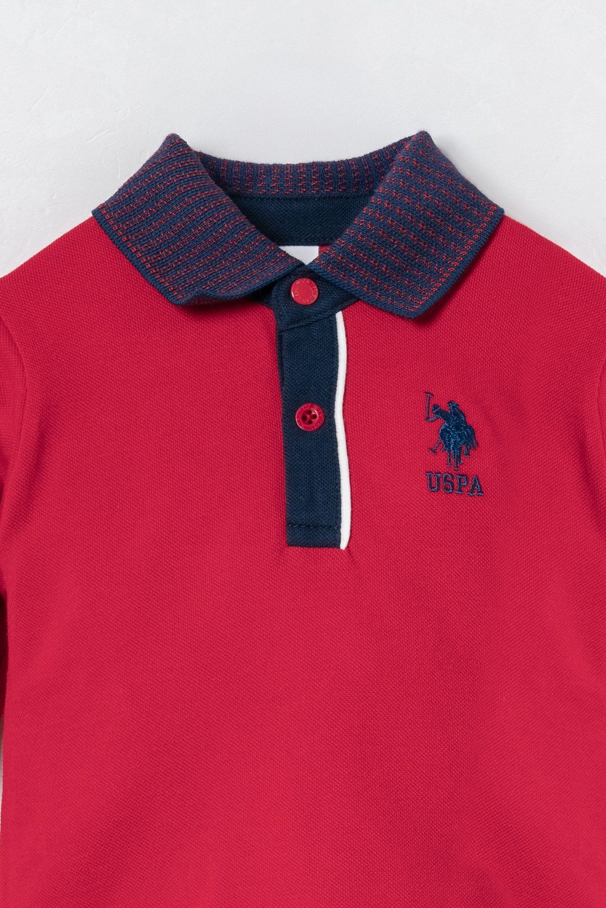 U.S. Polo Assn. Erkek Bebek Polo Yaka Takım 6-36 Ay Kırmızı
