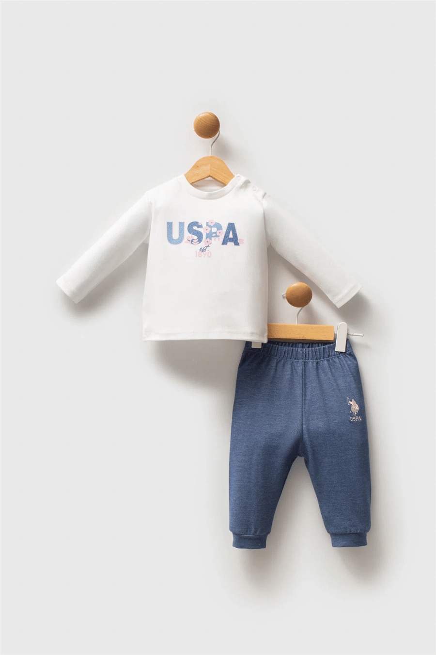 U.S. Polo Assn. Kız Bebek Regular FitTakım 6-36 Ay Mavi