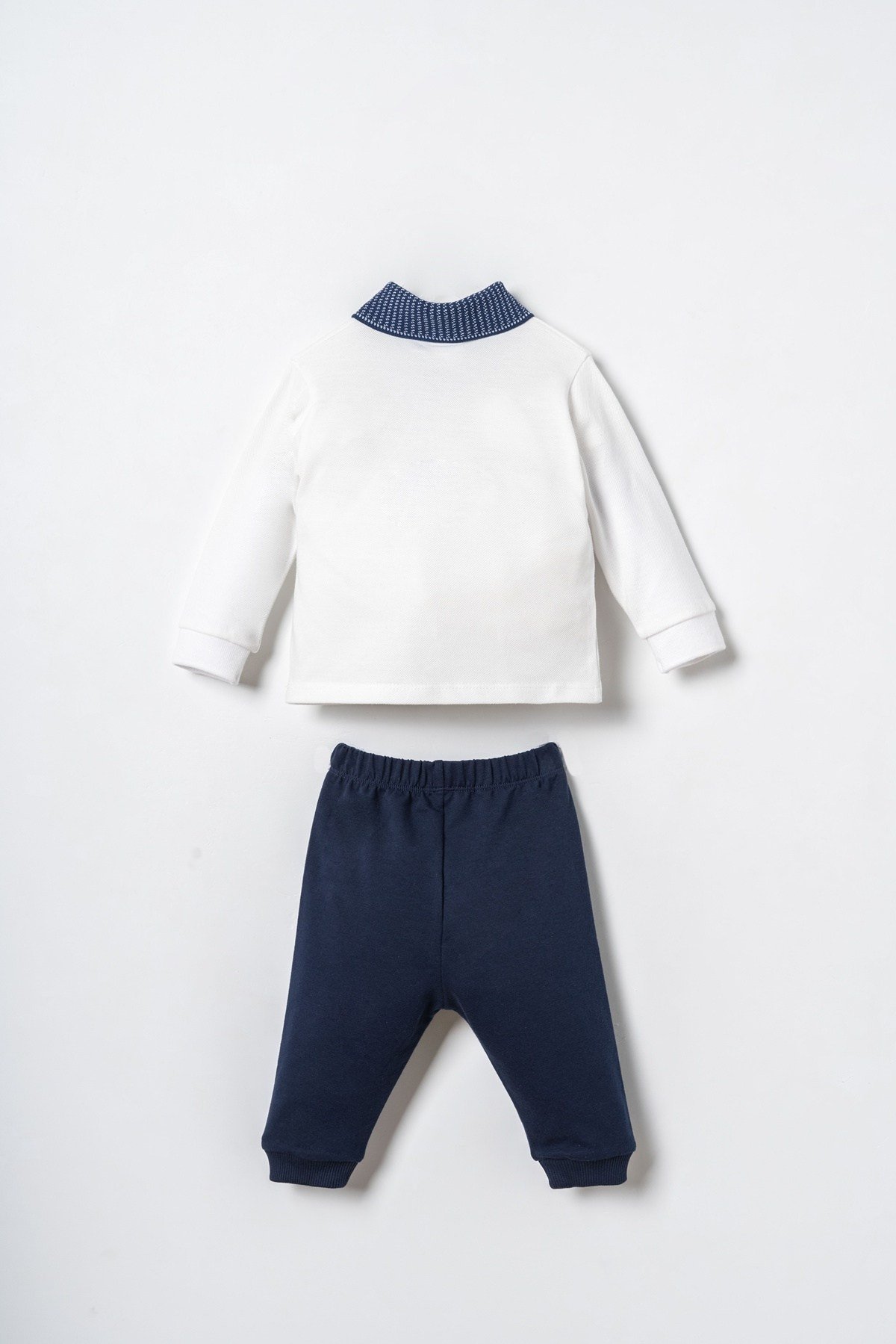 U.S. Polo Assn. Erkek Bebek Polo Yaka Takım 6-36 Ay Beyaz
