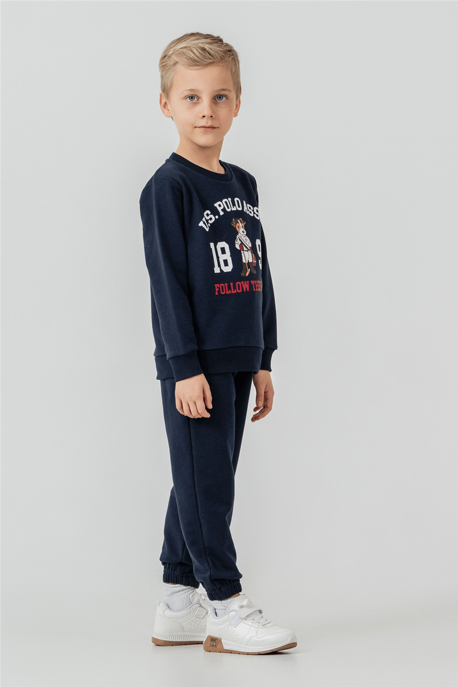 U.S. Polo Assn.Erkek Çocuk Baskılı EşofmanTakım 9-14 Yaş Lacivert